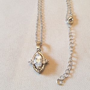 Clear Jeweled Pendant